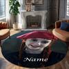 Customizable W-Wednesday6 Round Non-Slip Carpet - Ideal for Garden, Picnic, Office, Perfect for Decoration, Suitable For All Seasons