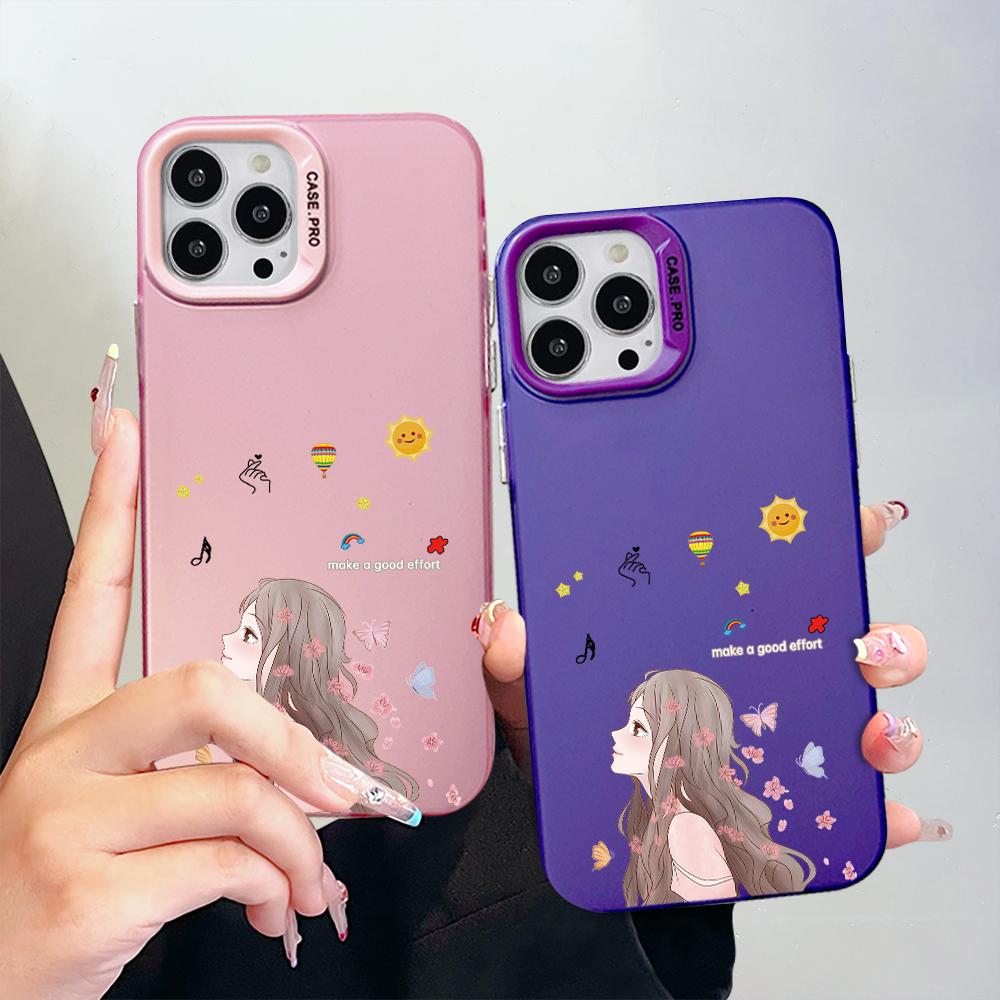 Окрашенный узор, цветной серебристый, двухсторонний, жесткий, противоударный чехол для телефона Xiaomi Redmi Poco