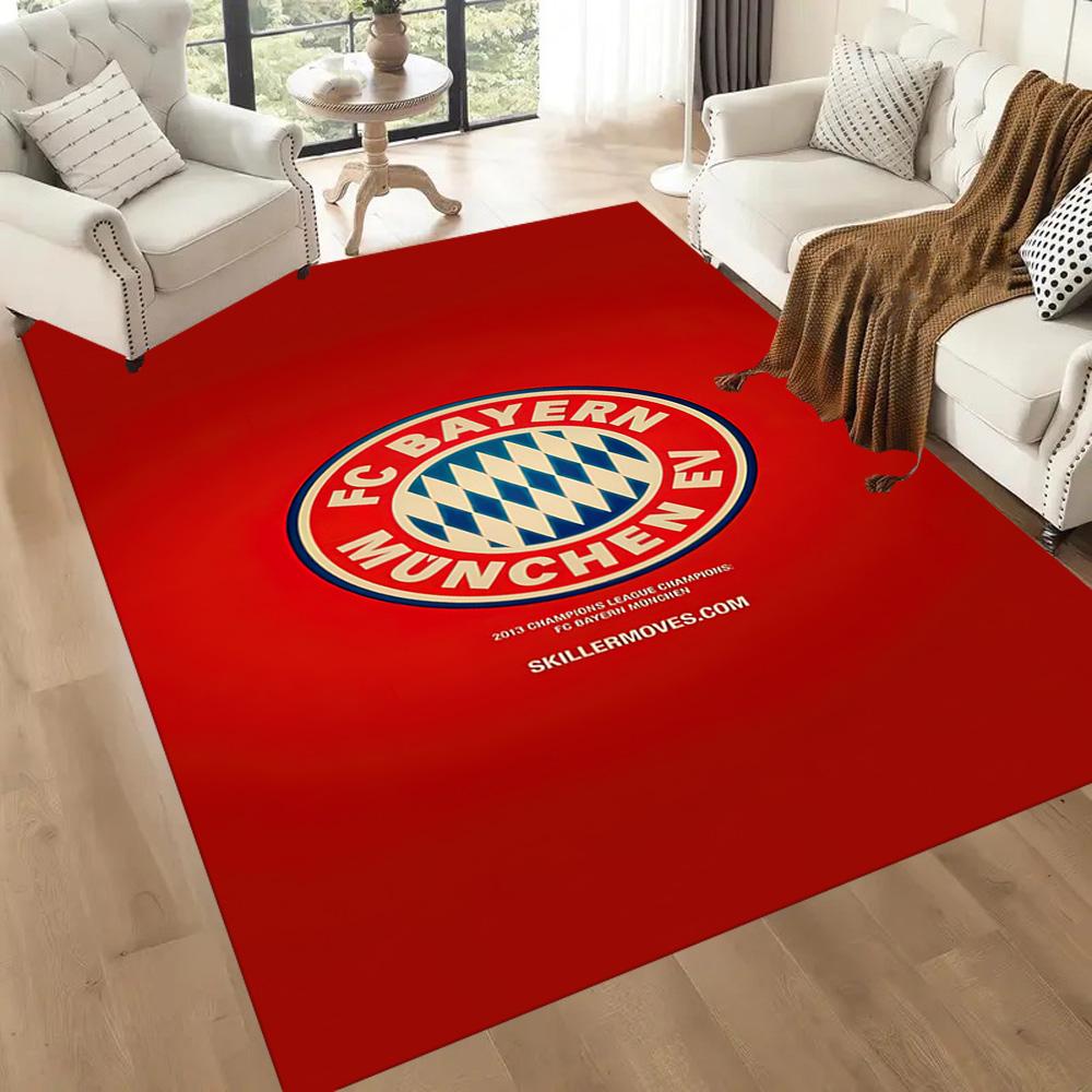 Bayern Munich Floor Rug Office Rug Perfect for Game Room Kitchen Decorate room Bedrooms Anti-slip Rug Anime Office Decor