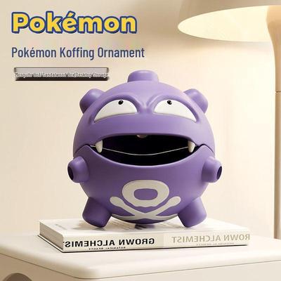 Аромалампа-пепельница и держатель для спиралей от комаров Pokémon Koffing - Креативная коробка для хранения сандалового дерева и фигурка-игрушка