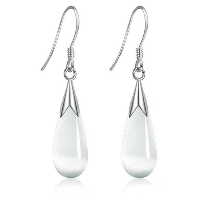 Изысканные красивые серьги-капли с крючками и опалом, женские украшения из лунного камня AVE