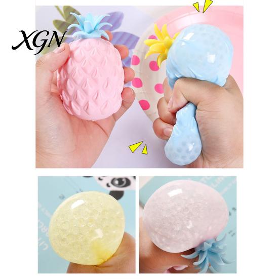 Hand Squeeze Toy Pineapple Anxiety Relief Stress Reduction Ball Exercise Relaxation Fruit Sensory Fidget Party Favors