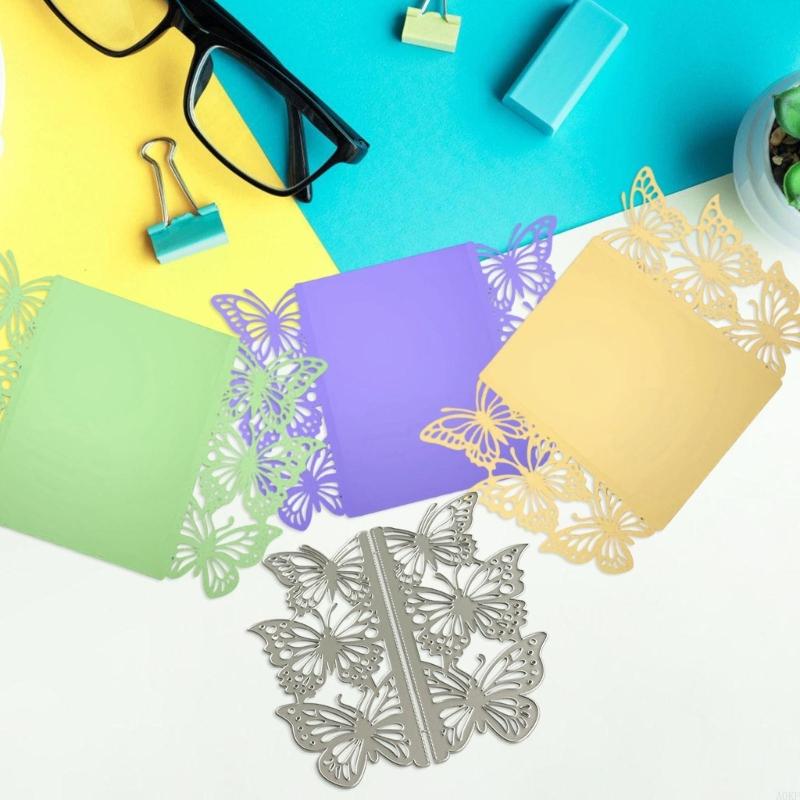 Butterfly Border Cutting Dies for Photo Scrapbooking Card Making Decorations Embossing Stencils Carbon Steel Die Cuts A0KF