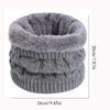 Soft Knitted Warm Scarves Plush Neck Gaiter Versatile Sport Scarf  for Women Men