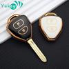 Для Toyota Corolla VIOS Camry Yaris RAV4 HiLux Cruiser Fortuner 2 кнопки авто брелок-держатель сумка чехол для автомобильного ключа чехол
