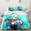 Genshin Impact Bedding Set Single Twin Full Queen King Size Game Anime Bed Set Aldult Kid Bedroom Duvetcover Sets 3D Print Anime