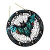 Bat Stained Glass Suncatcher Window Hanging Decoration Halloween Gothic Bat Glass Ornament for Window Home Kitchen