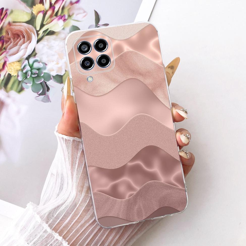 Transparent For Samsung M33 5G Case Cover Cute Cat Fashion Butterfly Funny Painted Casing For Samsung Galaxy M33 5G M336B M336K