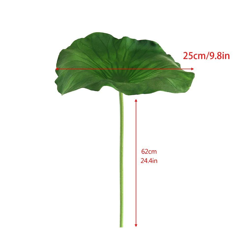 New Landscape Artificial Flower DIY Decoration Long Stem Artificial Lotus Artificial Flower Pole Lotus PU Green Plant
