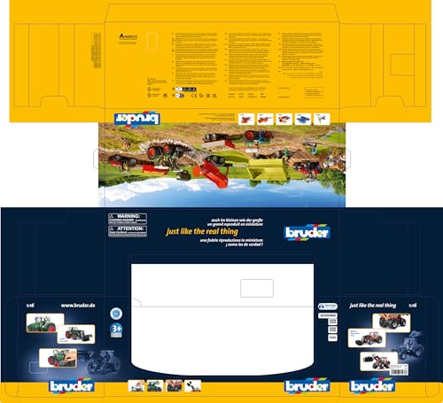 Bruder Massey Ferguson 7600 с фронтальной загрузкой