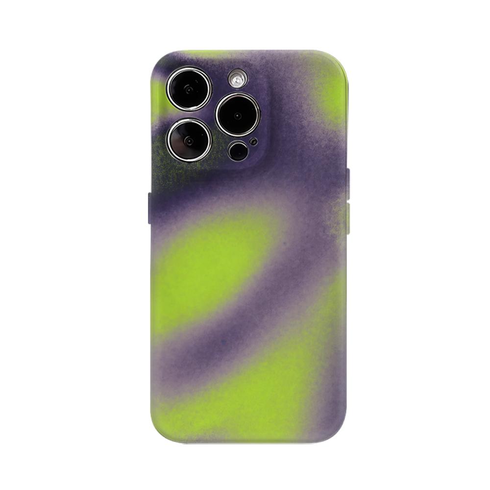 Неоновая Туманная Чехол для Телефона для IPhone 17AIR 16E 16 15 14 13 12 11 17 Pro Max Plus Двухслойная Задняя Крышка