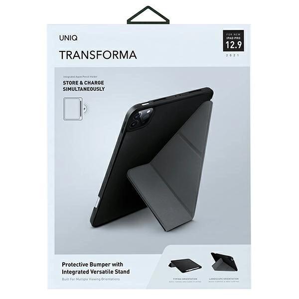 Uniq Case Transforma Ipad Pro 12.9 (2021) Antimicrobial Black/Ebony Black