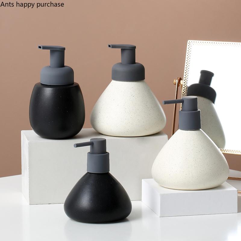 Бутылка для лосьона Nordic Ceramics 280 мл 500 мл Конический пресс Бутылка Товары для ванной комнаты Бутылка для дезинфицирующего средства для рук Контейнер для геля для душа