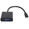 TypeC to VGA Converter 10Gbps USB 3.1 HD 1080P Video Adapter Cable 15Pin Female
