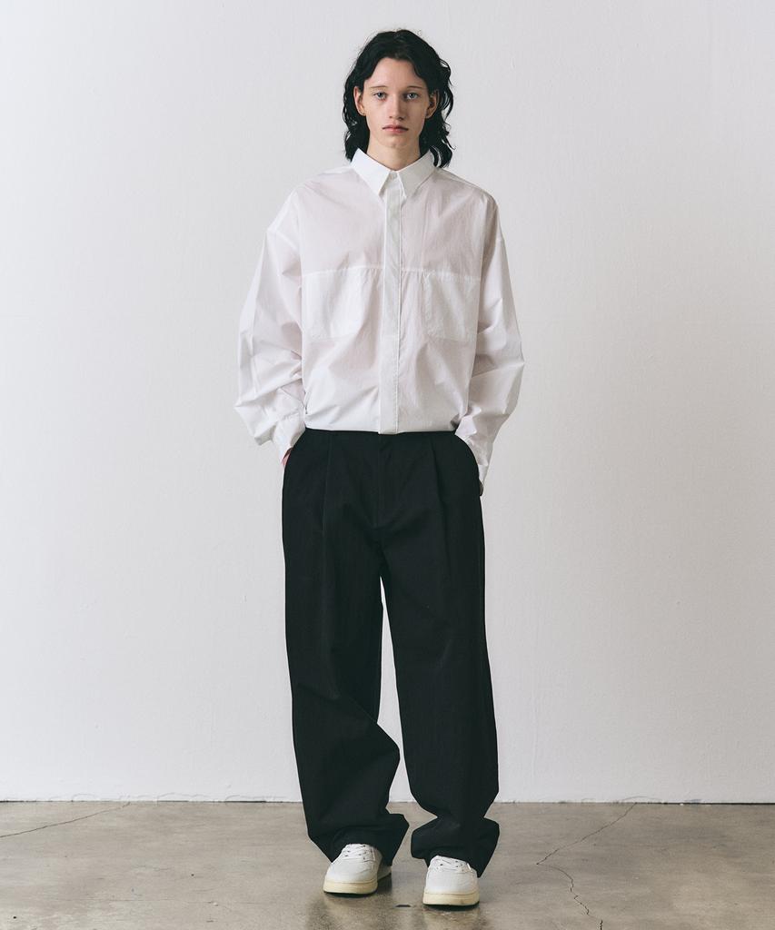 EZIO One-Tuck Chino Wide Pants_Black