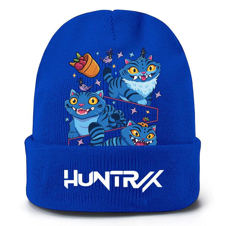 Kids Boys Girls Demon Hunters Rumi Zoey Mira Derpy Printed Knitted Hat Thread Velvet Cap Autumn Winter Warm Knitted Hat