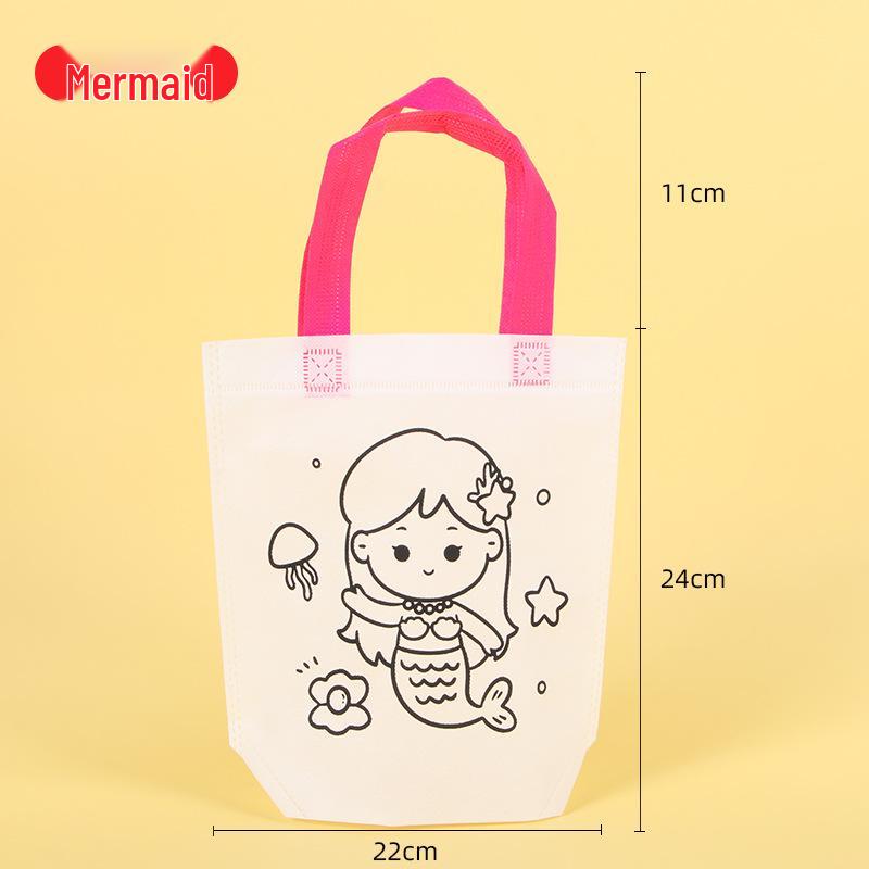 Детская сумка-тоут для рисования мультфильмов своими руками - Нетканый материал для искусства в детском саду