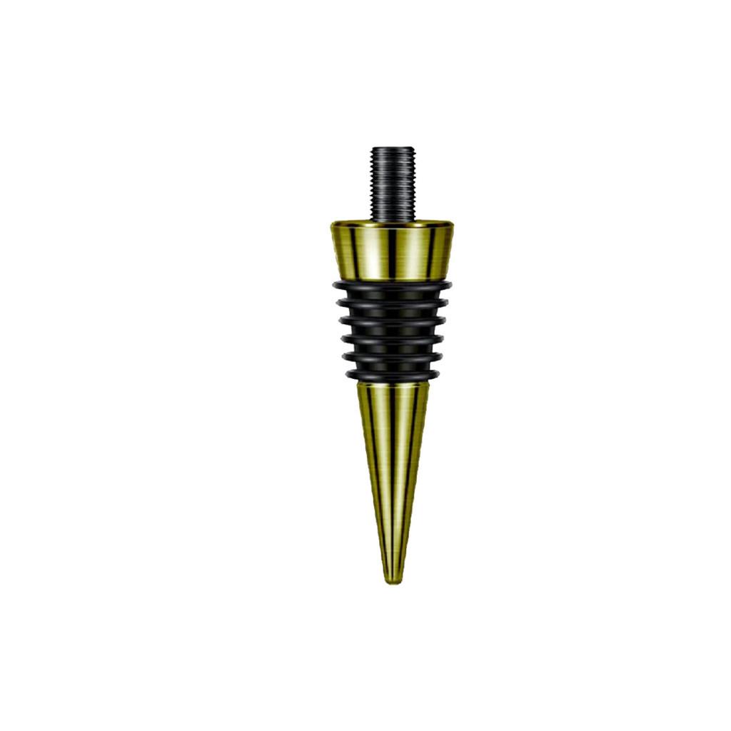Gold Color Aluminum Wine Stopper With Antileak Design For Red Wine Preservation