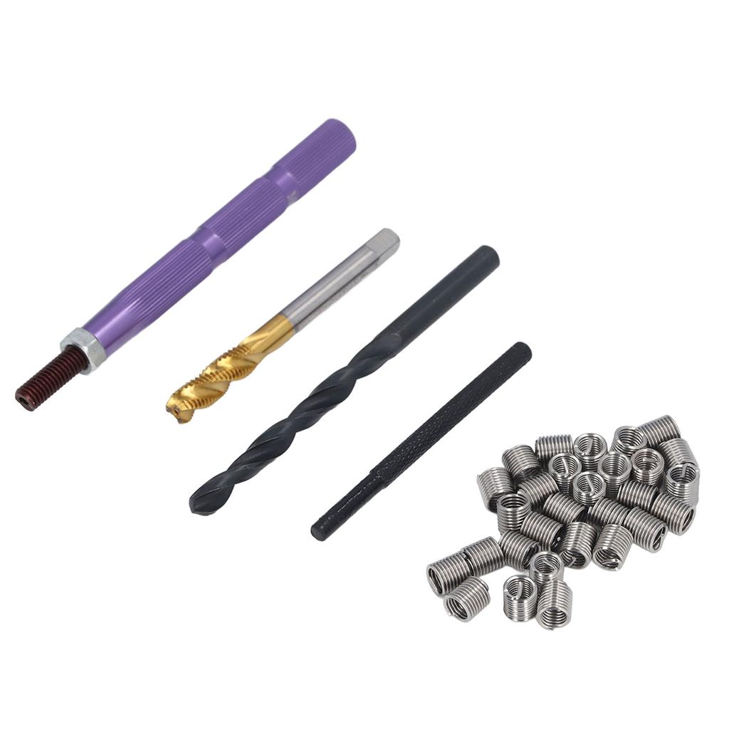 34PCS Set Metric Thread Repair Kit 304 Stainless Steel Thread Repair Installation Kit
