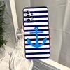 Чехол с полосками, якорем, лодкой, штурвалом для Samsung Galaxy A35 A55 A15 A34 A54 A14 A56 A52 A53 A16 A26 A36 A32 A12 A33 A13 A17