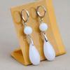 Jade Water Drop Earrings - Stylish, Hypoallergenic, Chinese-Inspired Design