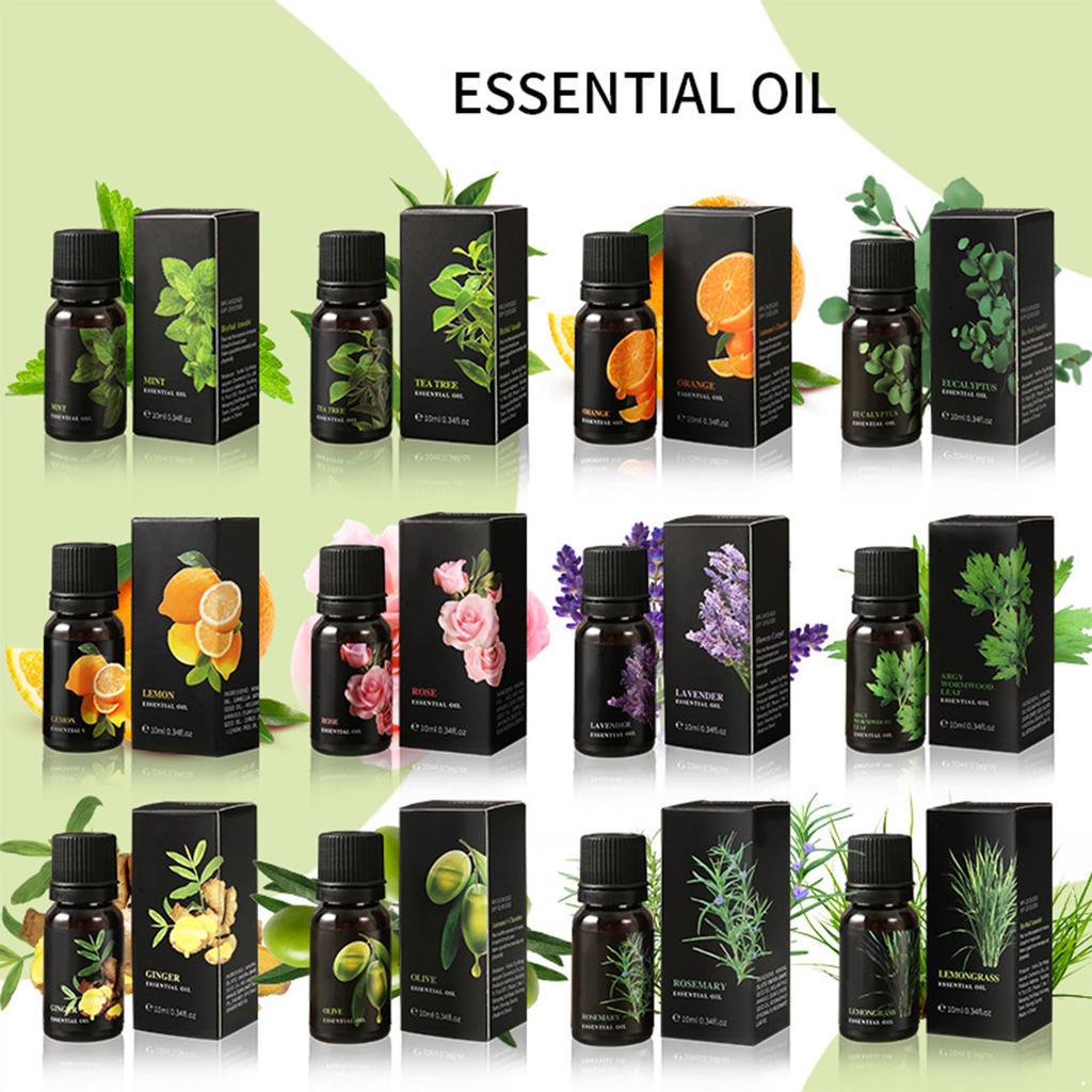 Lavender Eucalyptus Peppermint Essential Oil Trio, Hydrating Aromatherapy Oils for Home Spa, Relaxing Massage & Body Skin Care, 3 PCS Set