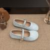 Lightweight and Breathable Retro French Flat-soled Single Shoes Women's 2025 New Spring Versatile One-pedal Mary Jane Single Shoes