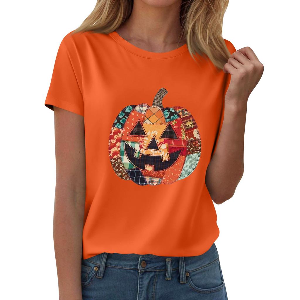 Женские футболки, Женские топы с коротким рукавом, Летняя мода, Повседневные стильные футболки с круглым вырезом, Туники