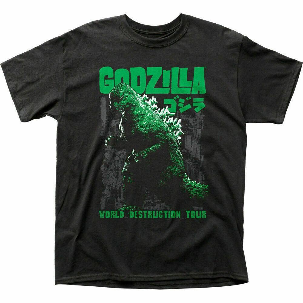 Godzilla World Destruction Tour T Shirt Mens S to 4XL rock