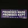 Donald 10pcs Trump Bumper Sticker 2020 Build The Wall Promises Kept Sticker Pack
