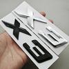 3D ABS Black Chrome Car Letters Rear Trunk Badge X1 X3 Logo Emblem Decals For BMW X1 X3 F48 F25 Sticker Emblem Auto Accessories