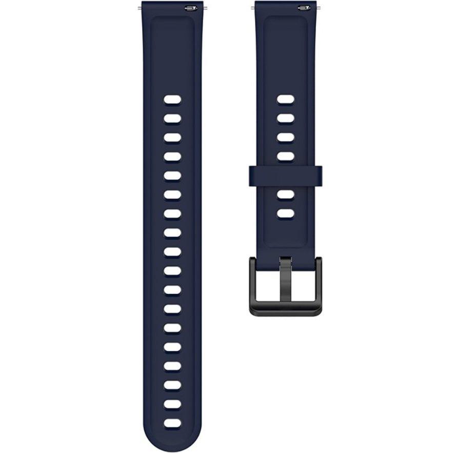 Silicone Strap for Realme Band 2, Navy Blue