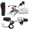 2 In 1 Electric Bicycle Electric Scooter Controller LCD Split Meter Throttle Grip Set