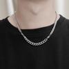 New Titanium Steel Tide Brand Necklace Men and Women Hip -Hop Niche Celasum Chain