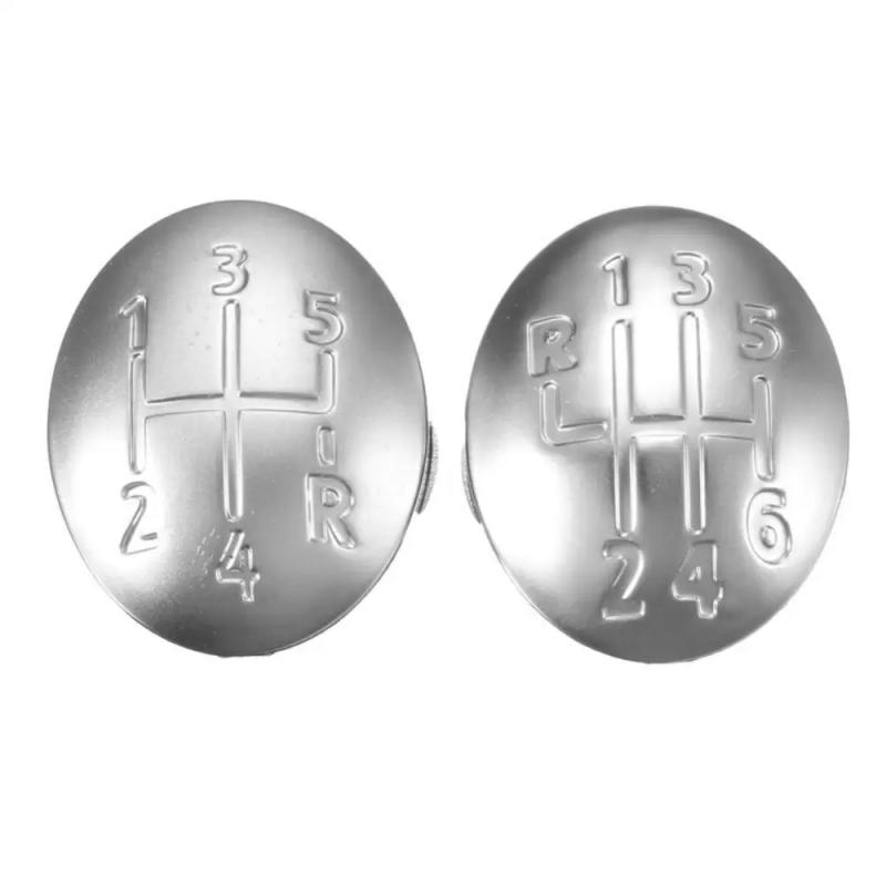 1/2 шт. шт. 5/6 скоростная автомобильная ручка переключения передач крышка рычага головки для Clio Megane Scenic Twingo хромированная машина