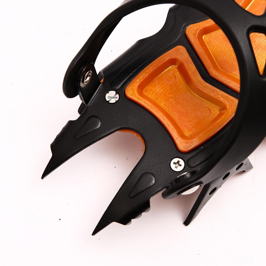 TPU 18-Tooth Large Claw Ice Climbing Non-Slip Shoe Covers with Tiger Tooth Design