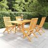 VidaXL Garden Lounge Set 5 Pcs Dining Furniture Dining Set Table and Chairs Outdoor Patio Wood of 3059593