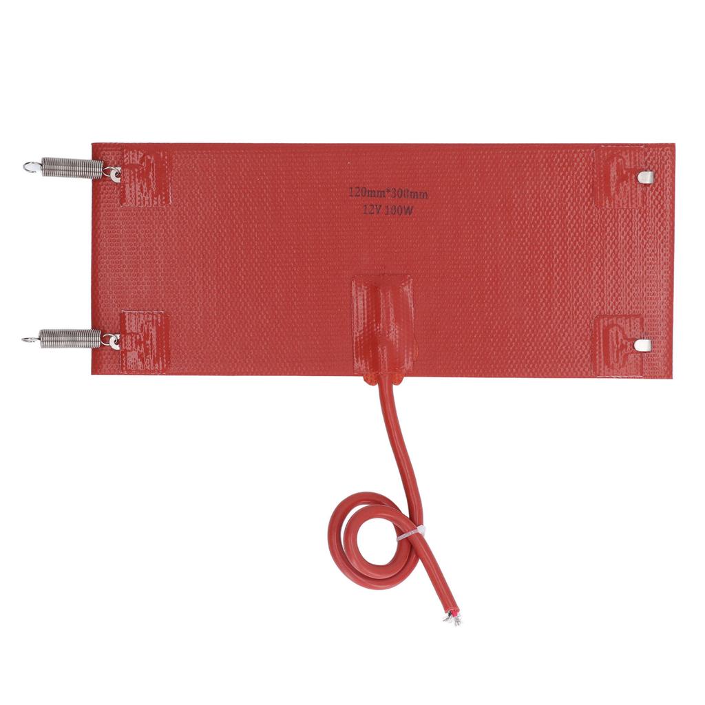 Silicone Heating Pad Waterproof Heater Mat Warmer 300x120mm 100W for Vehicle Car DC12V