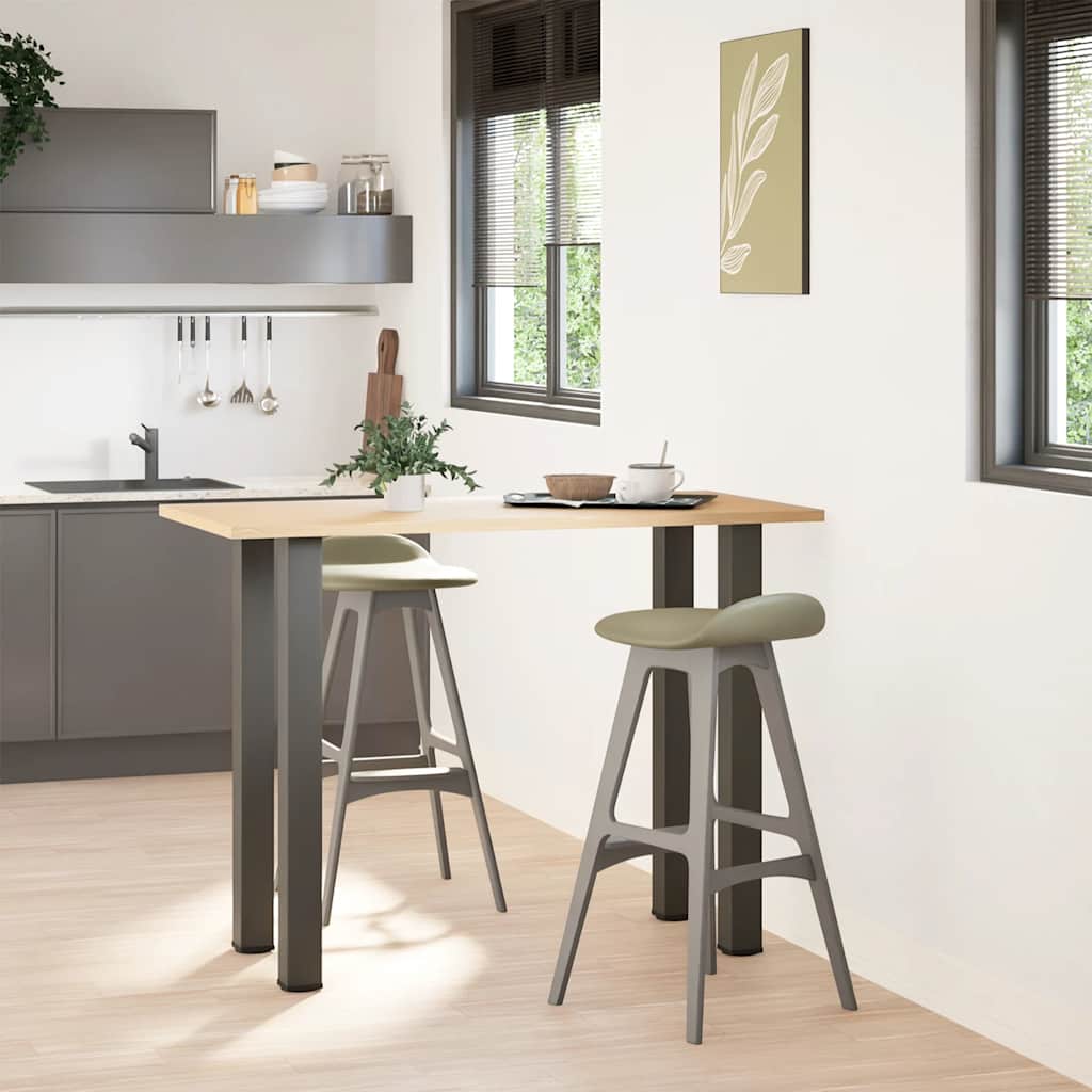 Vidaxl Nogi Do Stolika Kawowego, 4 Szt., Antracyt, 100-102 Cm, Stal