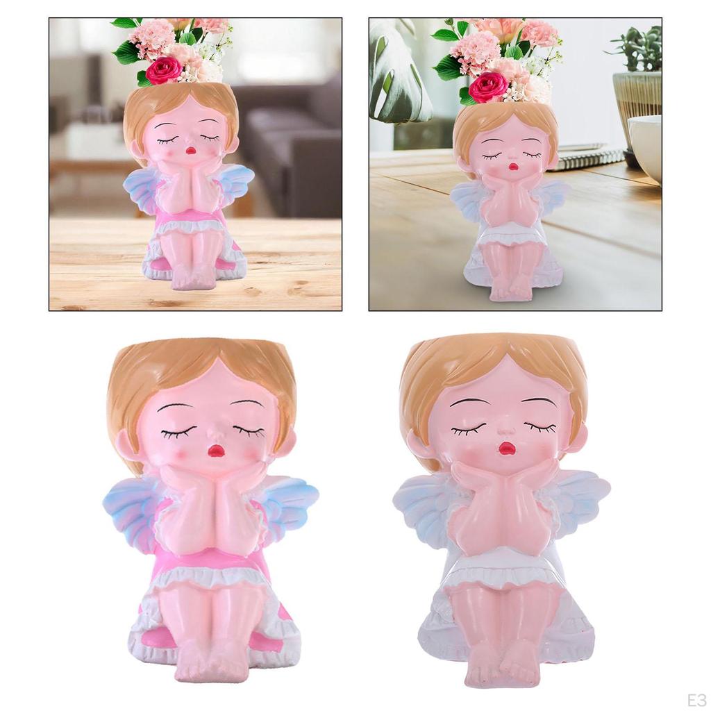 Ангельский держатель цветочного горшка для стильного домашнего декора