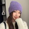 Теплая шапка женская осенне-зимняя мода Симфония пуловер, защита ушей, шерстяная шапка, влаго- и холодостойкая вязаная шапка