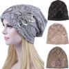 Women Lace Flower Slouchy Baggy Head Cap Chemo   Hat Turban