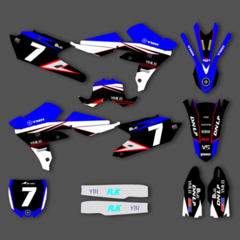 PowerZone Индивидуальный комплект графики команды, фоны, наклейки для YAMAHA 2016-2019 WRF450 WRF 450 2015 2016 2017 2018 YZF450X