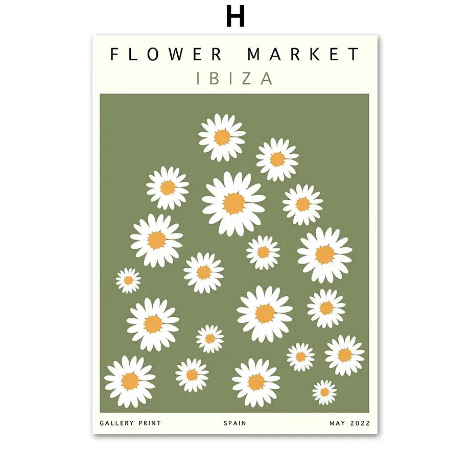 Abstract Matisse Flower Market Picasso Gallery Wall Art Canvas Painting And Prints Nordic PostersPictures For Living Room Decor