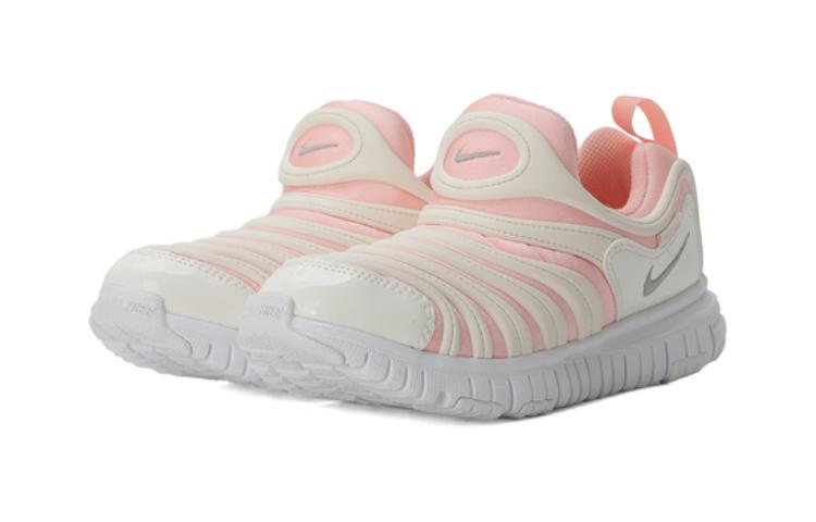 Nike Dynamo Free Comfortable Abrasion Resistant Low top Kids Lifestyle Shoes Bleached Coral Red CQ5417-601