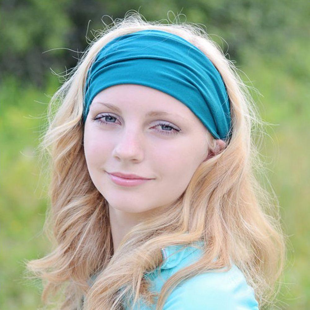 Hair Accessory  Running Bandanas  Turban  Sport  Elastic Headband Head Wrap Wide Hairband Yoga