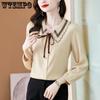 Women's Chiffon Shirt for Spring and Summer Slimming Top Loose and Fashionable Versatile Shirt