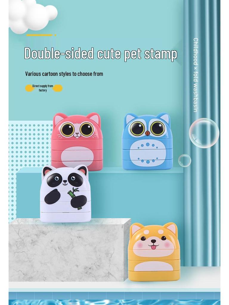 Dual-Layer Children's Two-Color Name Stamp