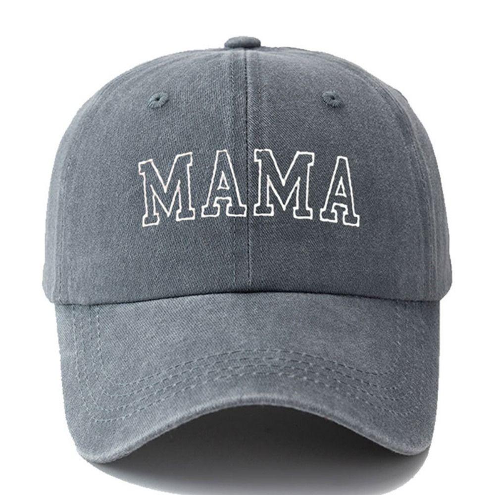 Модные washed cotton MAMA MINI вышитые кепки Винтажные регулируемые бейсболки Дышащие для родителей и унисекс бейсбольные кепки