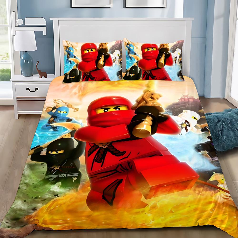 Горячая Игра N-ninjagos Пододеяльник Наволочка N-ninjagos Комплект Постельного Белья Взрослый Мальчик Девочка Украшение Спальни Односпальный Двуспальный Большой